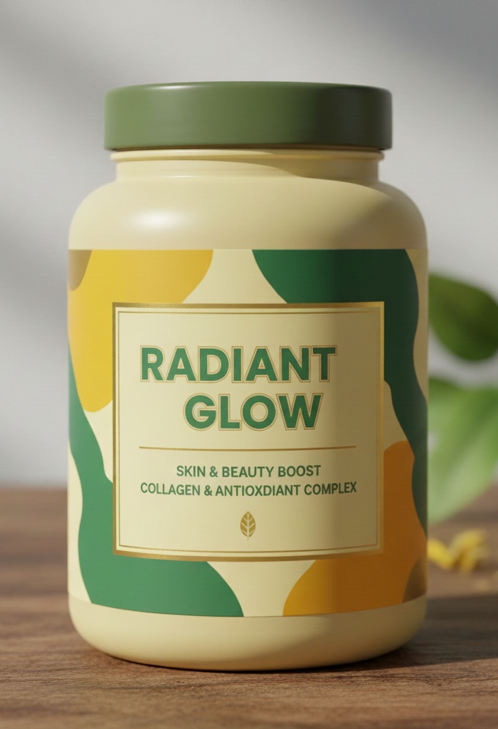 Radiant Glow natural supplement bottle